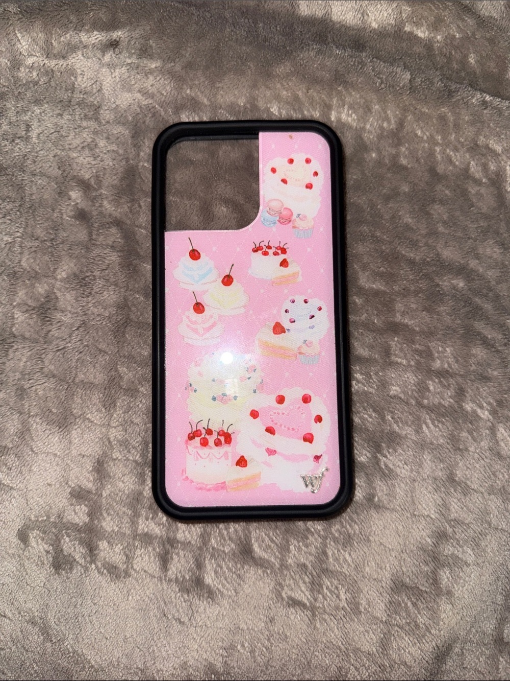 Pink Dessert Graphic Phone Case with Black Bumper